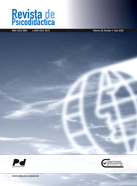 Go to journal home page - Revista de Psicodidáctica (English ed.)